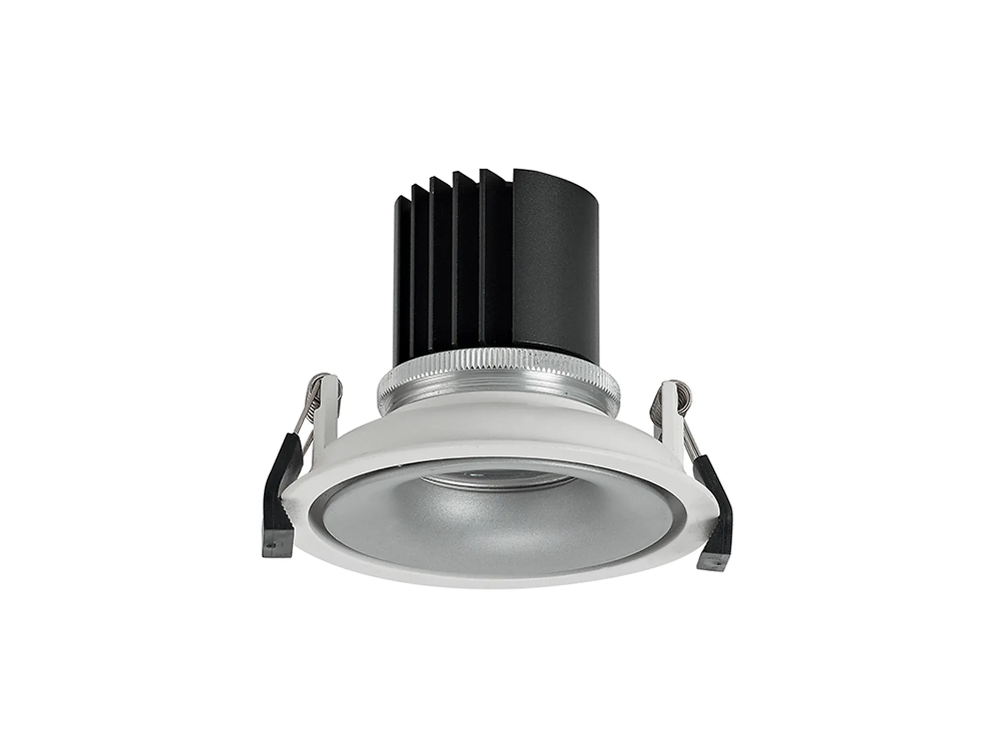 Bolor 9 Tridonic Powered 9W 3000K 840lm 24° CRI>90 LED Engine White/Silver Fixed Recessed Spotlight, IP20 DM202038  Dlux Bolor 9